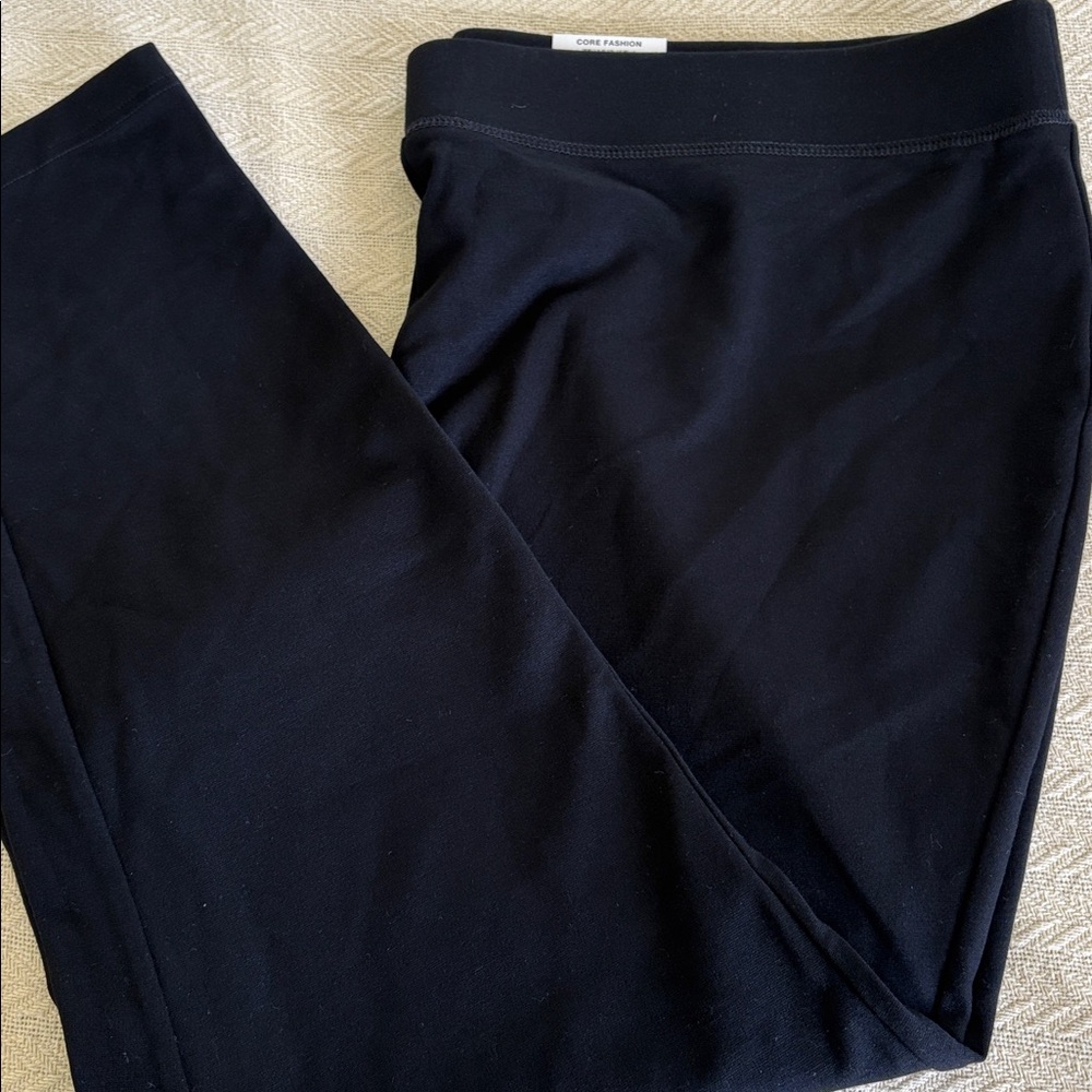 NWT 22 WP petite INC Core Fashion Black pants leggings with banded waistband